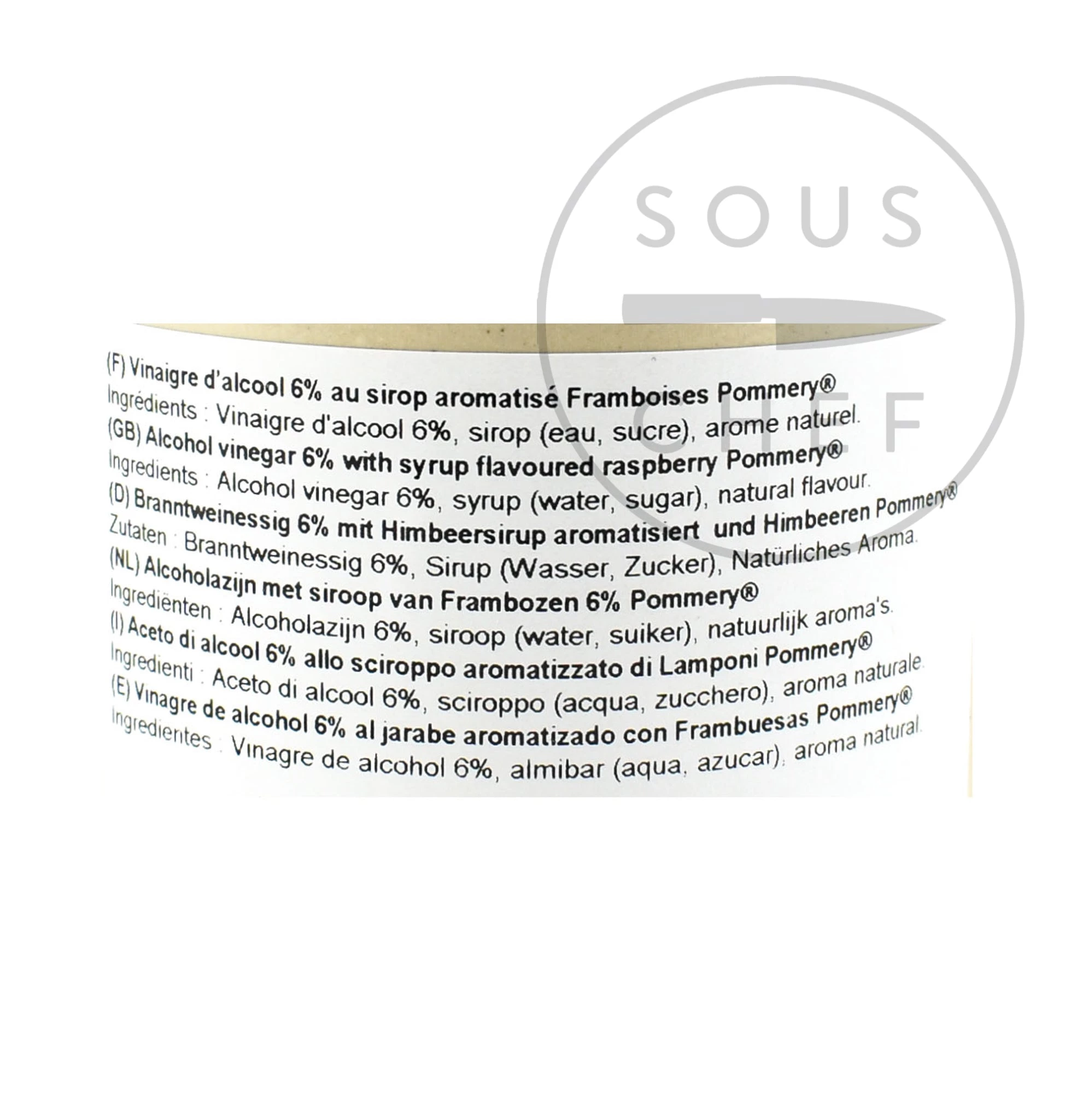 Pommery Himbeere Essig 500ml 2 Pommery Himbeere Essig 500ml – Bild 2