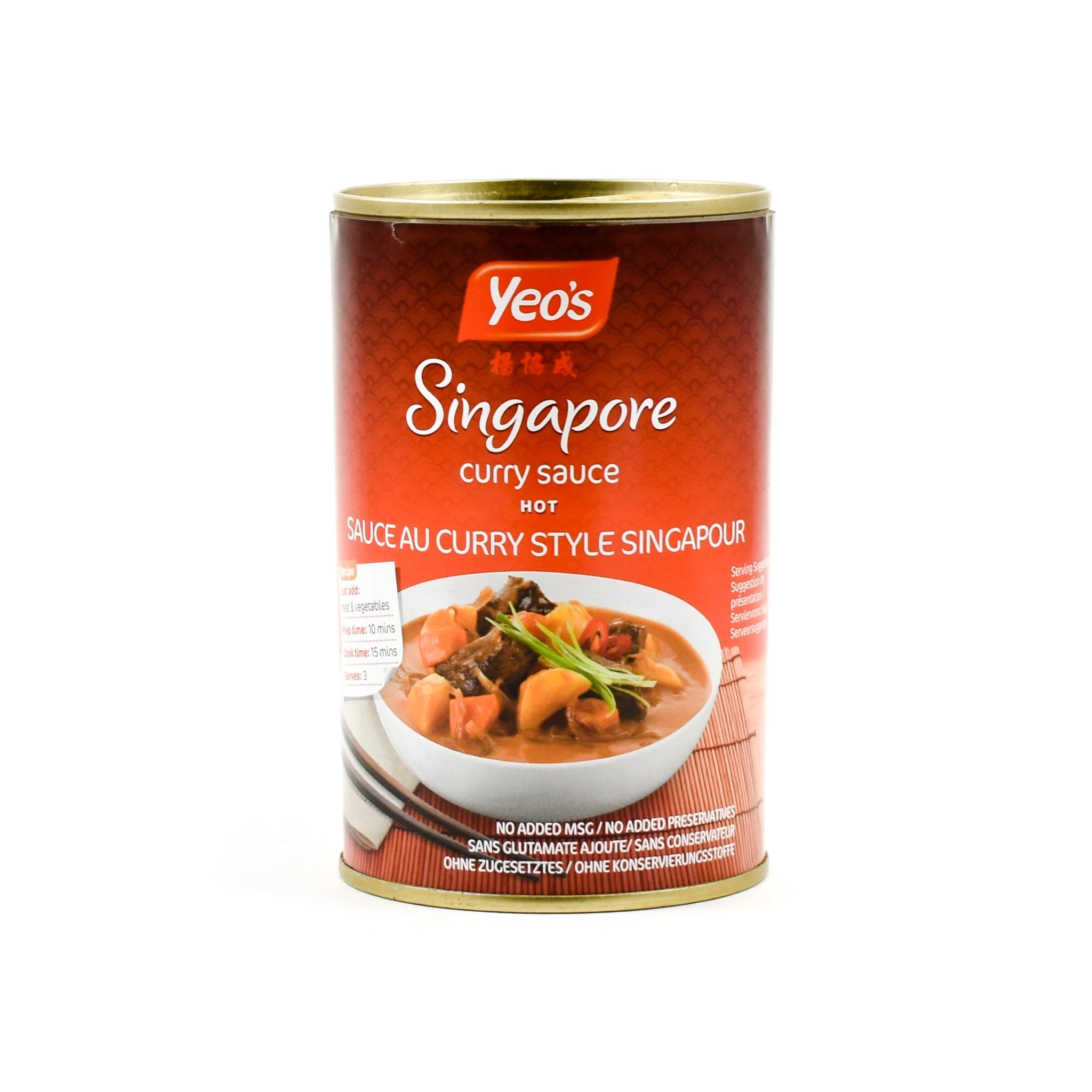 Yeo's Yeo Singapur Hot Curry Sauce 400ml Zutaten 1 Yeo's Yeo Singapur Hot Curry Sauce 400ml Zutaten