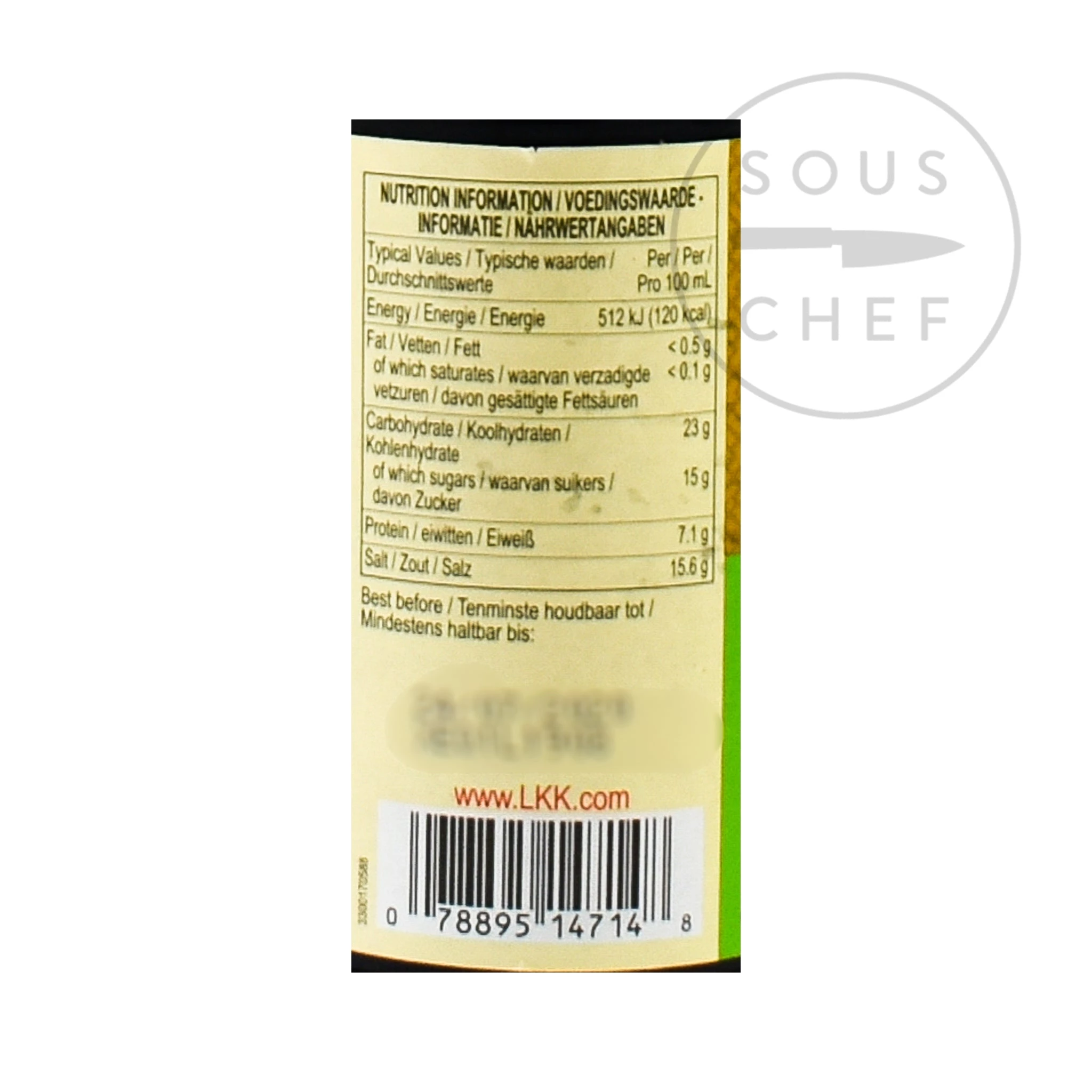 Zutaten Lee Kum Kee Gluten Free Soja Sauce 250ml 3 Zutaten Lee Kum Kee Gluten Free Soja Sauce 250ml – Bild 3