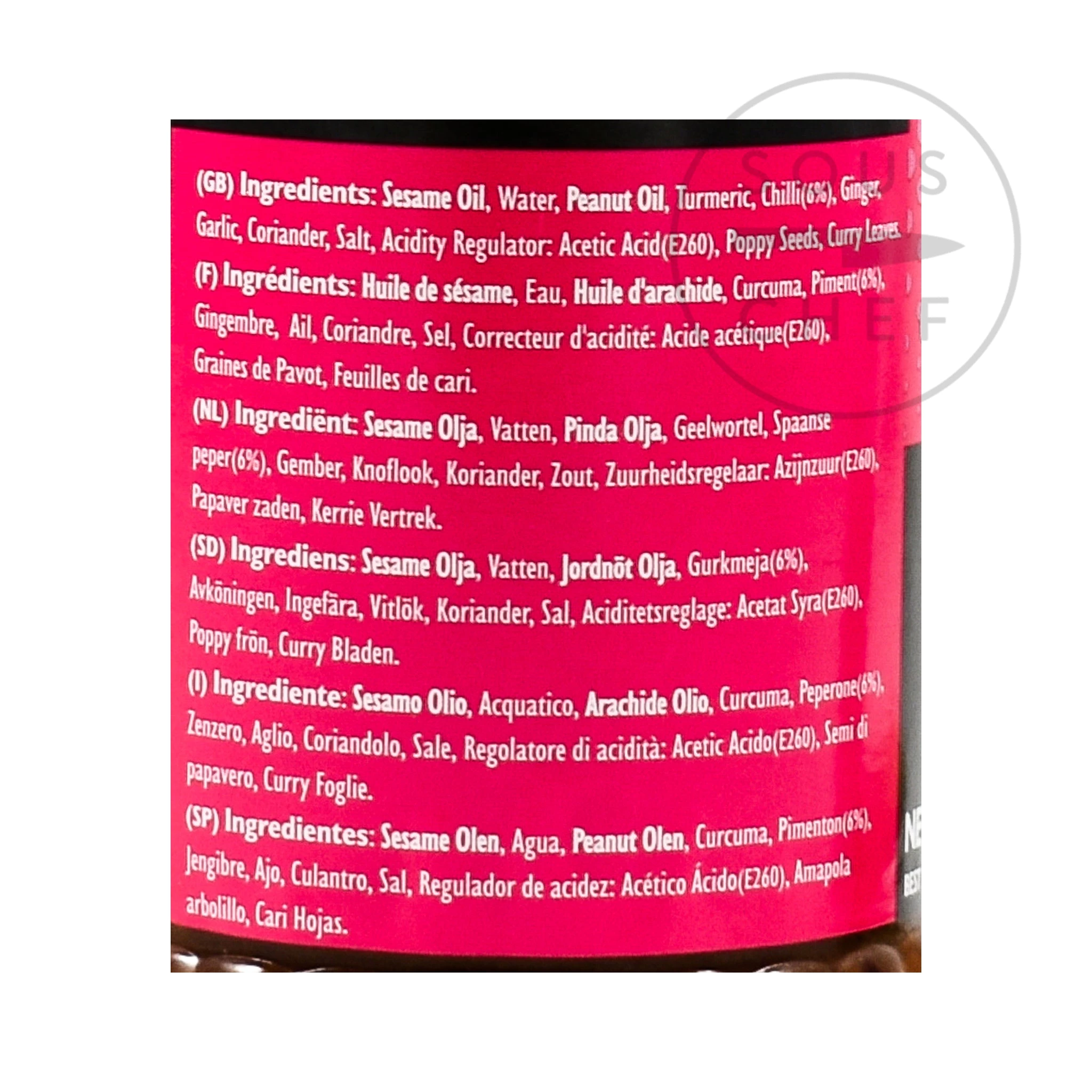 Bolst's Bolst Curry Paste Hot 280g Zutaten 3 Bolst's Bolst Curry Paste Hot 280g Zutaten – Bild 3