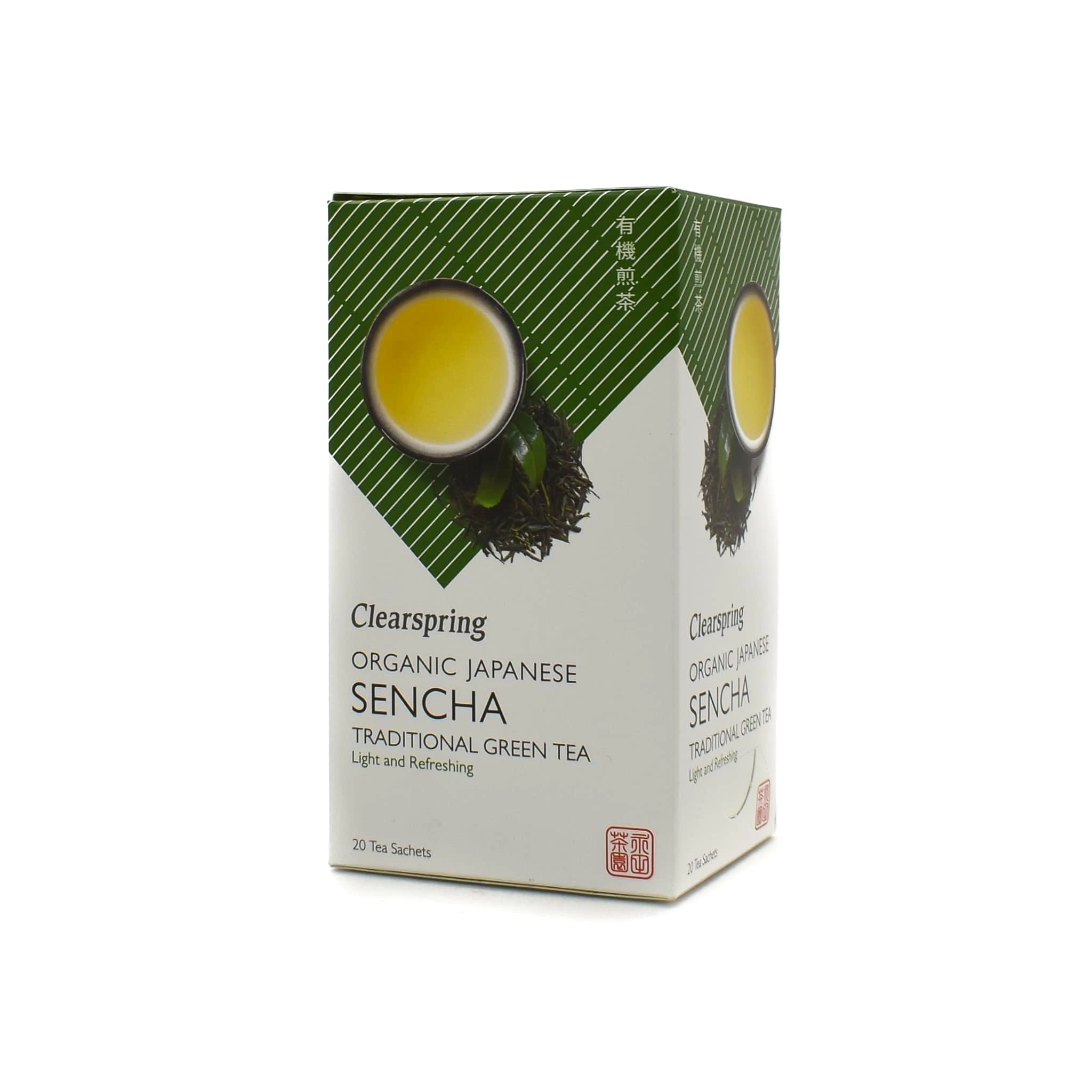 Zutaten Clearspring Sencha Grüner Tee - 20 Taschen 1 Zutaten Clearspring Sencha Grüner Tee - 20 Taschen