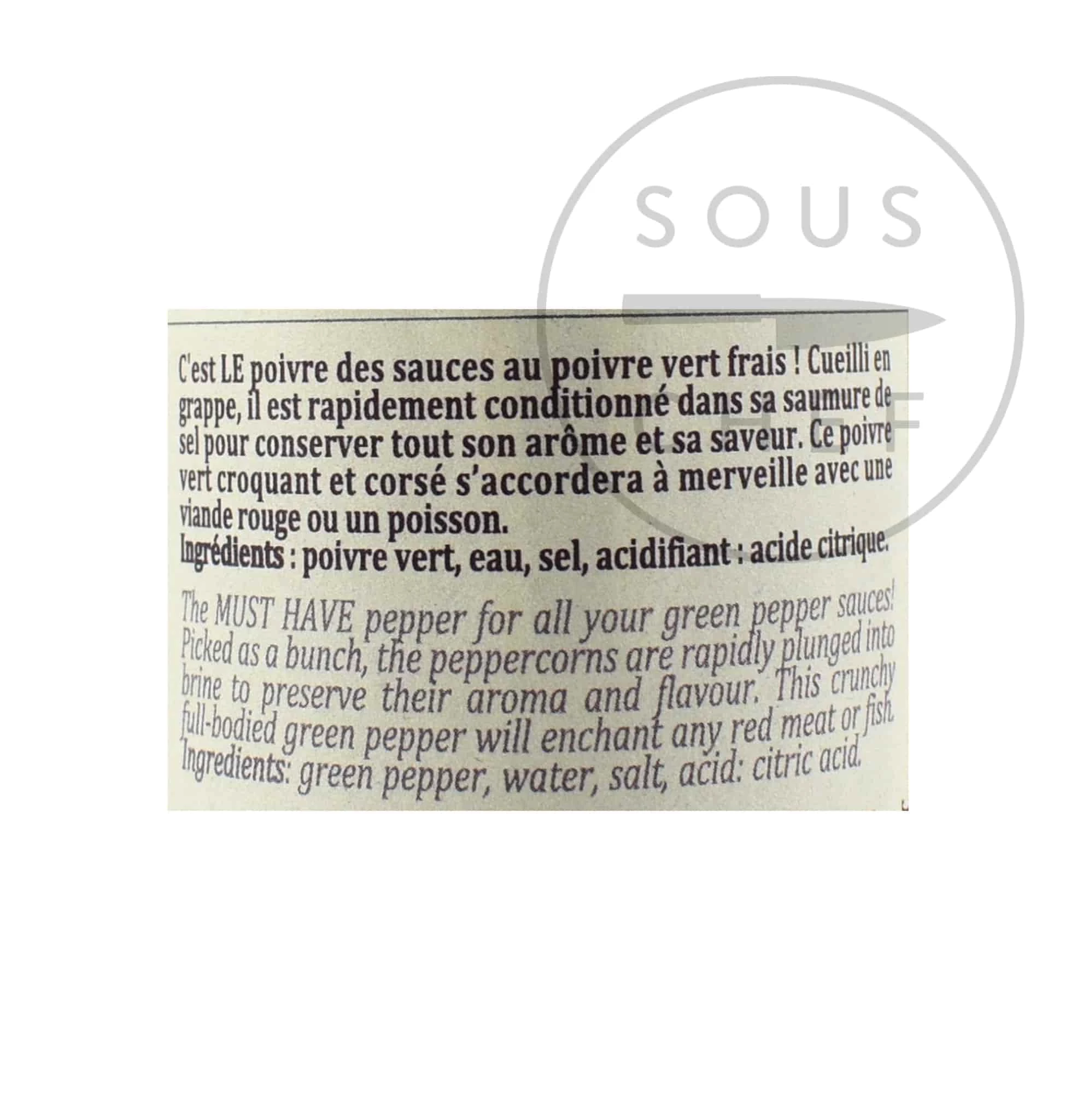 Terre Exotique Entwässert Grünen Pfeffer In Brine 50g 2 Terre Exotique Entwässert Grünen Pfeffer In Brine 50g – Bild 2