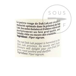 Zutaten Terre Exotique Red Dak Lak Pepper 60g 5 Zutaten Terre Exotique Red Dak Lak Pepper 60g -Deutschland Küchenwaren Verkäufe TE1012 TerreExotiqueRedDakLakPepper60g BoP