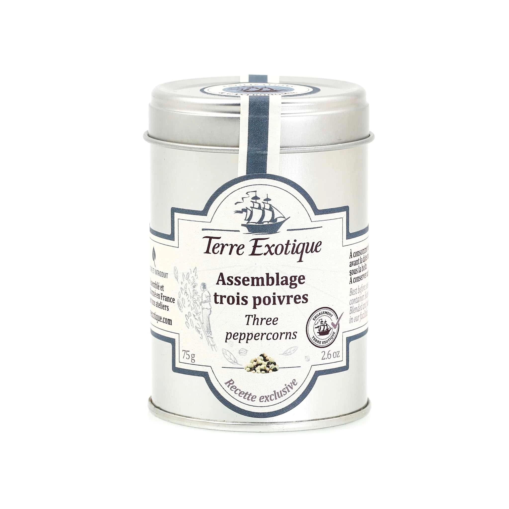 Terre Exotique Drei Pfefferkörner 75g Zutaten 1 Terre Exotique Drei Pfefferkörner 75g Zutaten