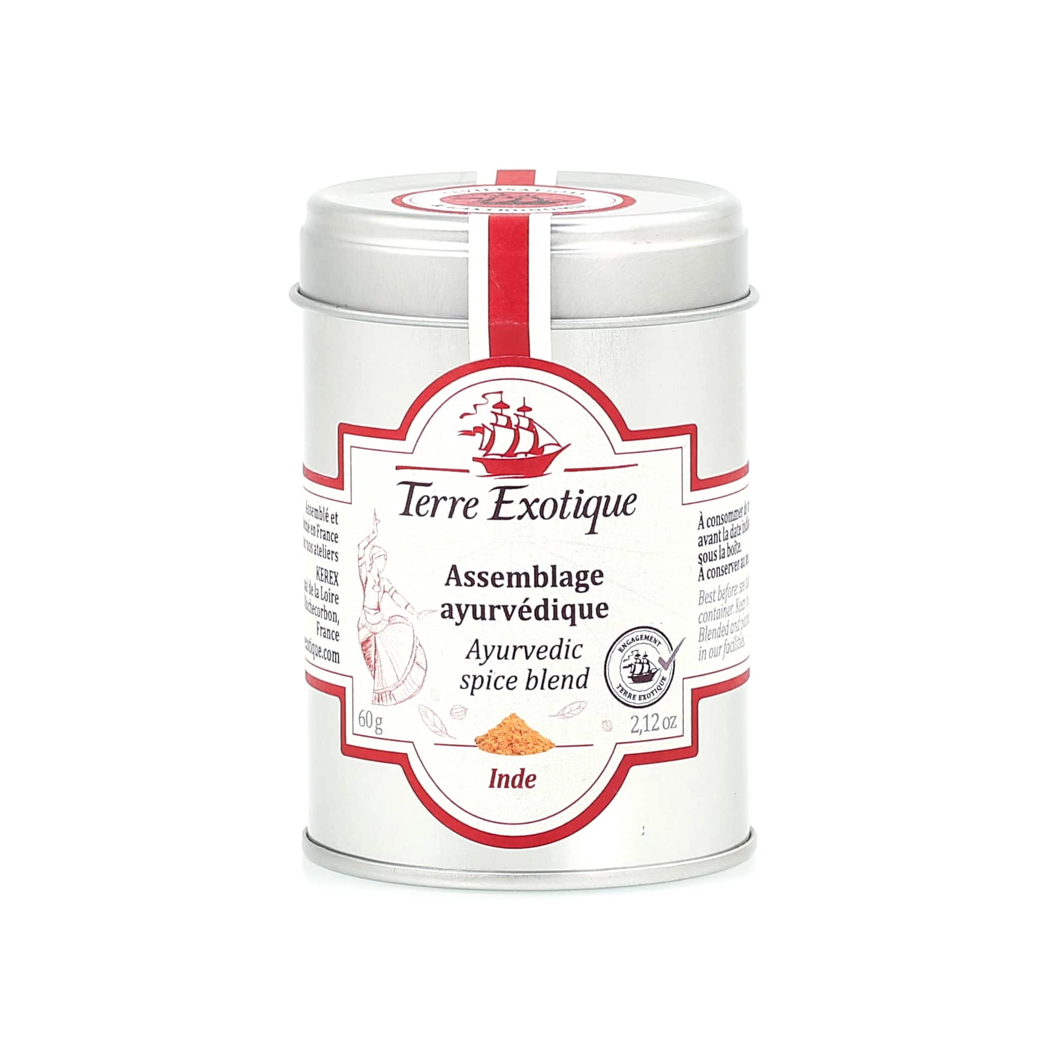 Terre Exotique Organic Ayurvedic Spice Blend 60g Zutaten 1 Terre Exotique Organic Ayurvedic Spice Blend 60g Zutaten
