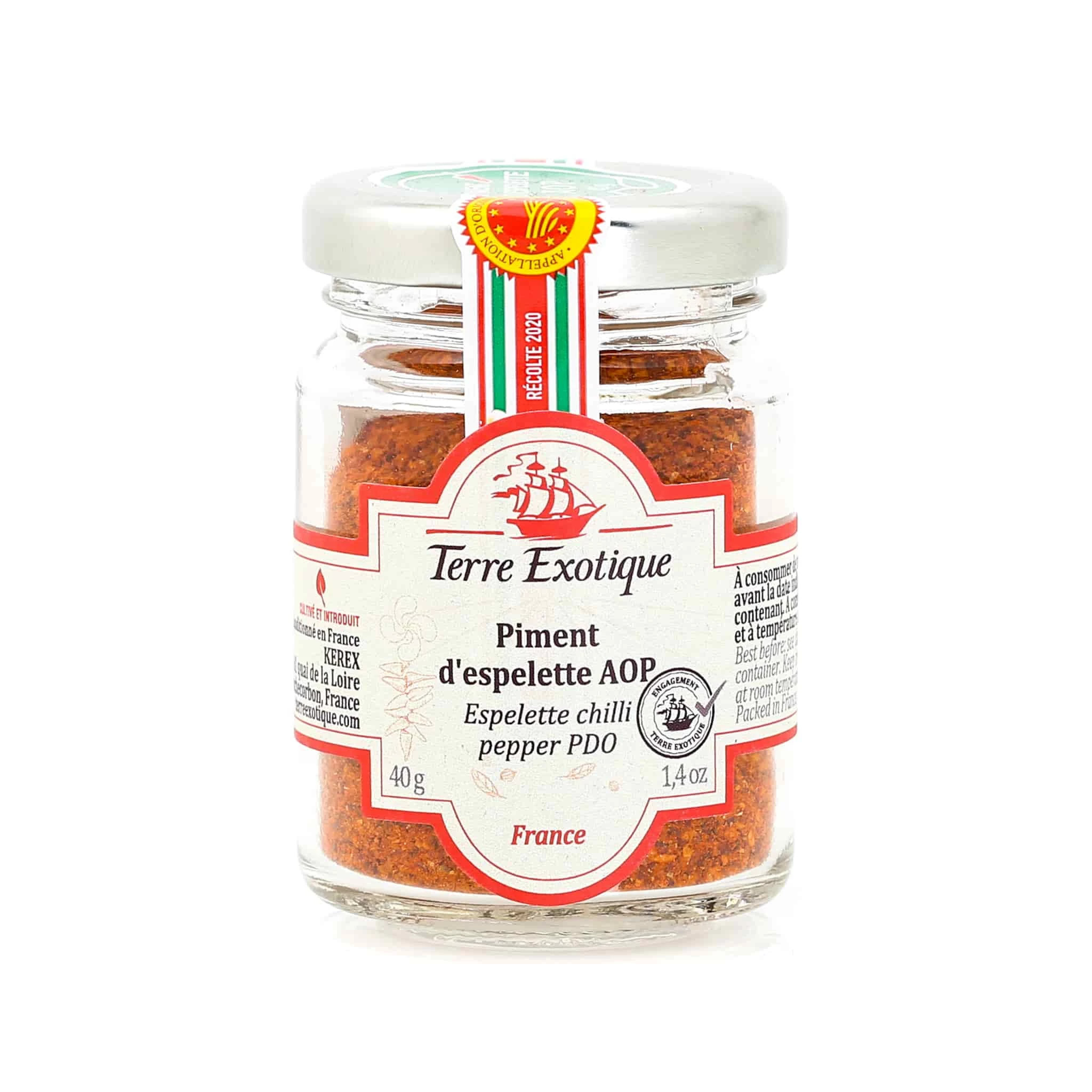 Terre Exotique Espelette Pfeffer 40g 1 Terre Exotique Espelette Pfeffer 40g
