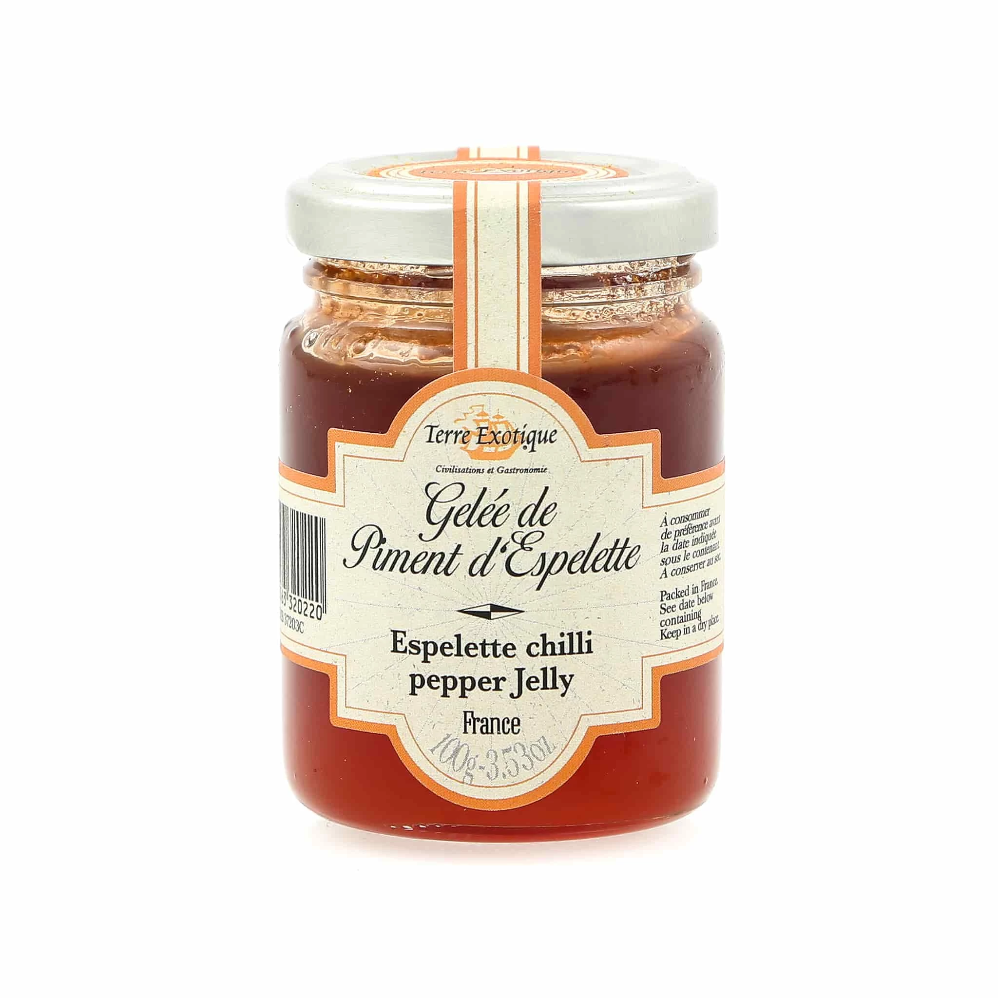 Terre Exotique Espelette Pepper Jelly 90g Zutaten 1 Terre Exotique Espelette Pepper Jelly 90g Zutaten