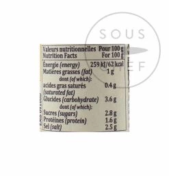 Terre Exotique Espelette Chili Pepper Puree 90g Zutaten 6 Terre Exotique Espelette Chili Pepper Puree 90g Zutaten -Deutschland Küchenwaren Verkäufe TE1103 TerreExotiqueEspeletteChilliPepperPuree90g nutrition 2