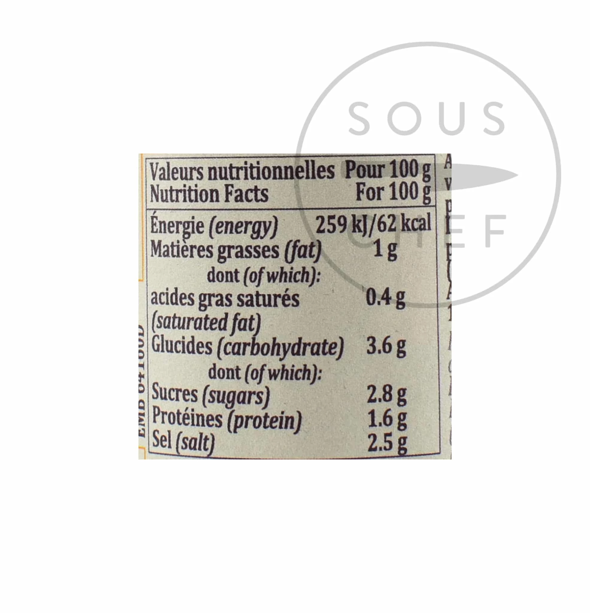 Terre Exotique Espelette Chili Pepper Puree 90g Zutaten 3 Terre Exotique Espelette Chili Pepper Puree 90g Zutaten – Bild 3