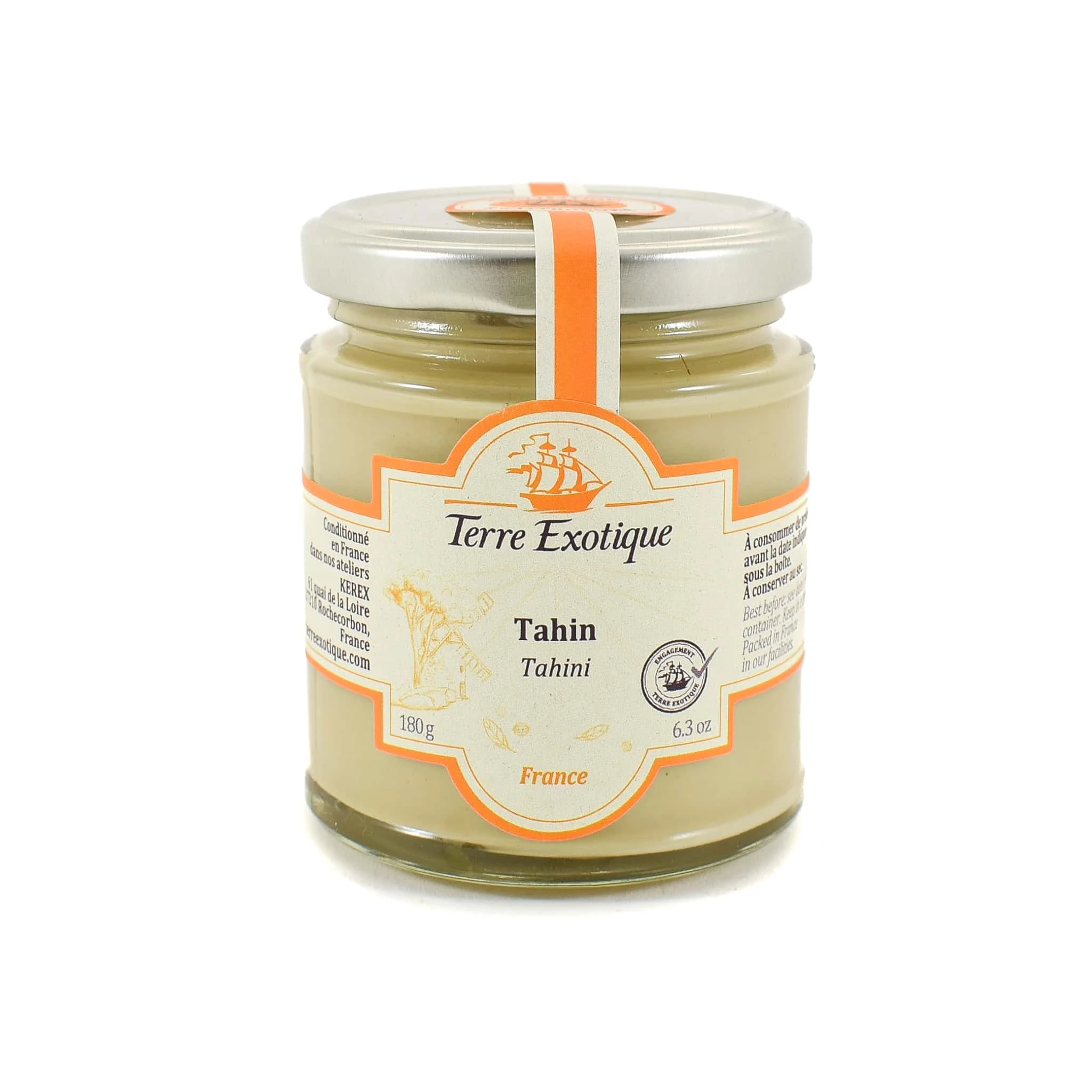 Terre Exotique Bio Tahini 180g Zutaten 1 Terre Exotique Bio Tahini 180g Zutaten