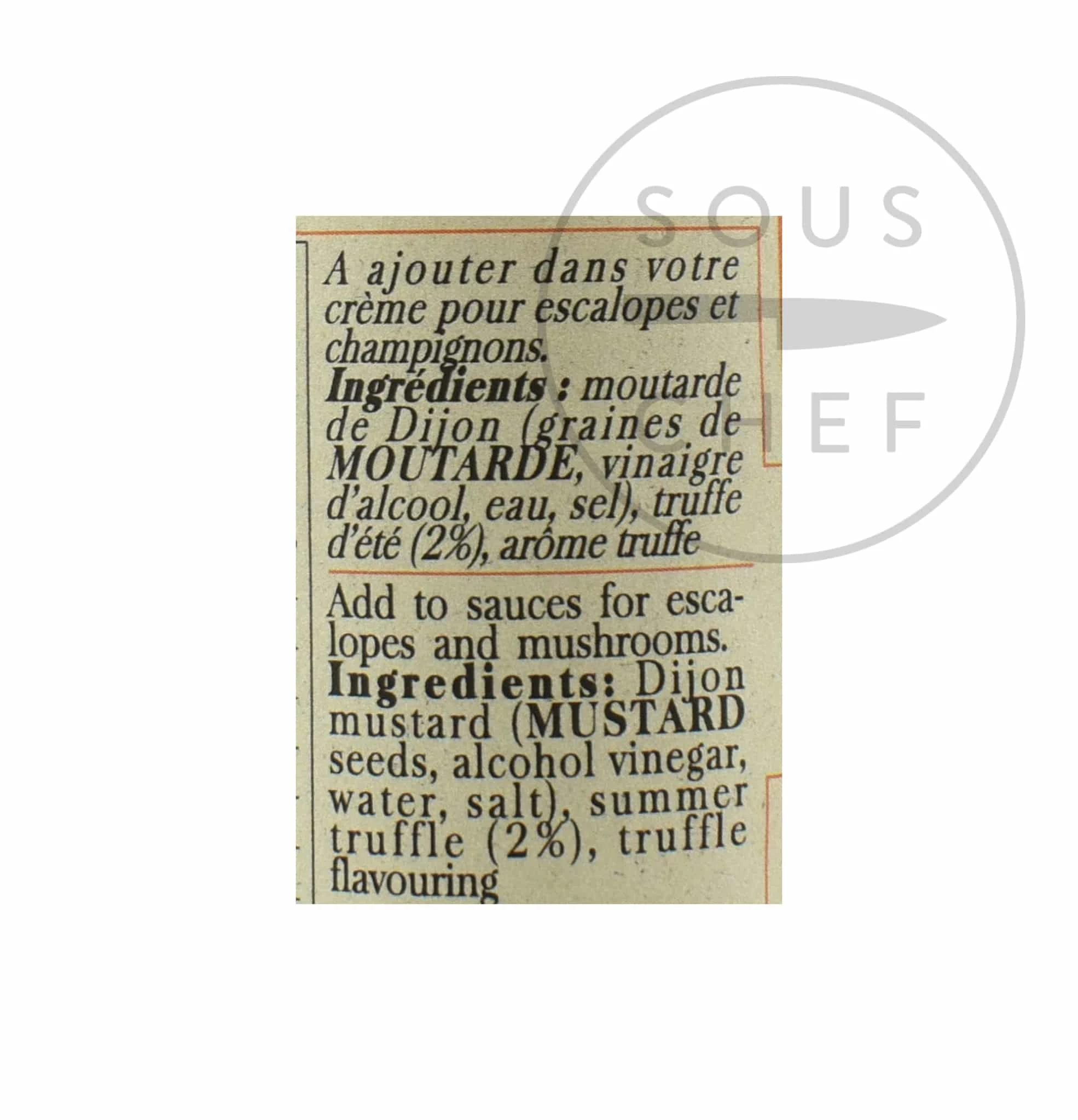 Terre Exotique Senf Mit Sommertrüffel (2 %) 100g 3 Terre Exotique Senf Mit Sommertrüffel (2 %) 100g – Bild 3