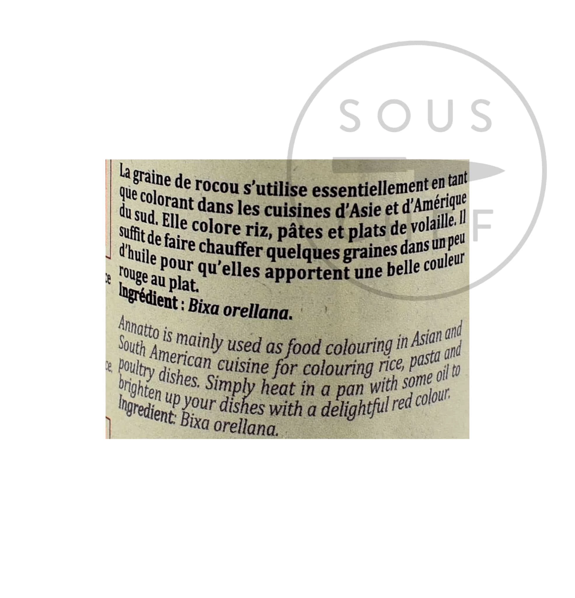 Terre Exotique Annatto Seeds 70g 4 Terre Exotique Annatto Seeds 70g – Bild 4