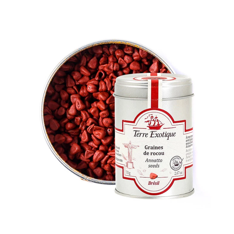 Terre Exotique Annatto Seeds 70g 2 Terre Exotique Annatto Seeds 70g – Bild 2