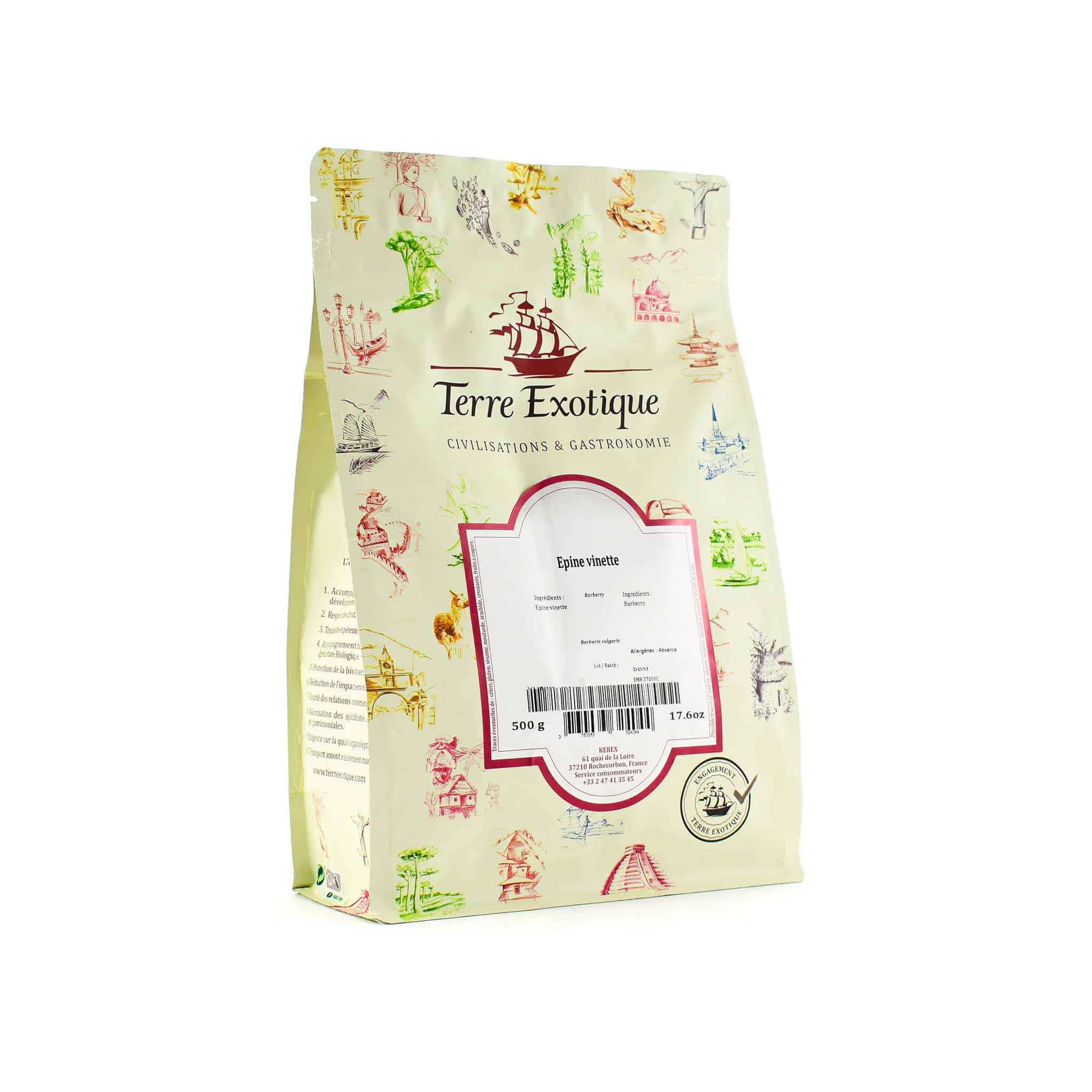 Terre Exotique Barberry 500g Zutaten 1 Terre Exotique Barberry 500g Zutaten