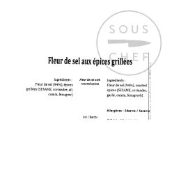 Zutaten Terre Exotique Fleur De Sel Mit Gerösteten Gewürzen 1kg -Deutschland Küchenwaren Verkäufe TE1236 TerreExotiqueFleurDeSelWithRoastedSpices1kg allergen