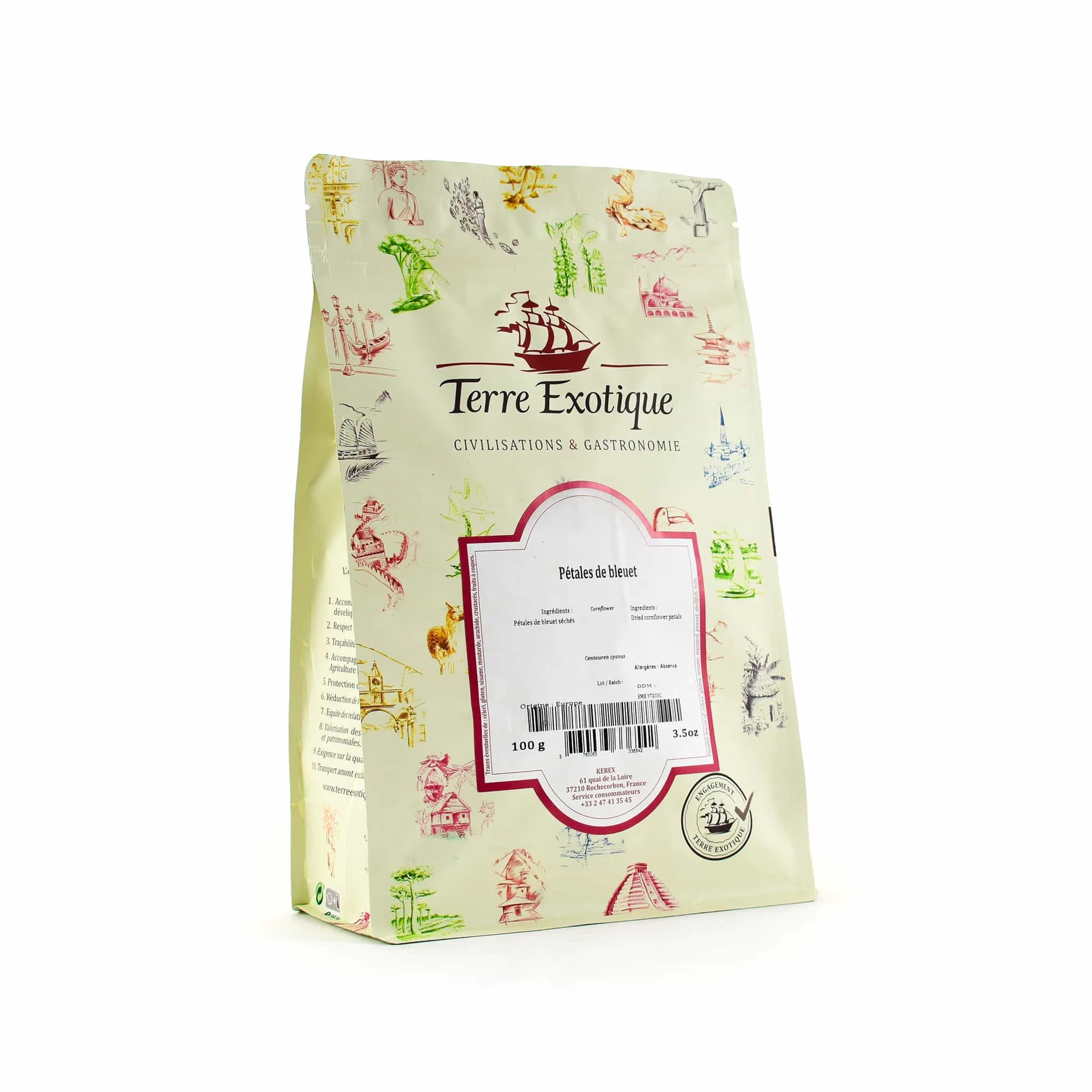 Terre Exotique Getrocknete Cornflower 100g 1 Terre Exotique Getrocknete Cornflower 100g