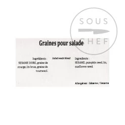 Terre Exotique Salatsamen Mischung 500g 5 Terre Exotique Salatsamen Mischung 500g -Deutschland Küchenwaren Verkäufe TE1280 TerreExotiqueSaladSeedsBlend500g allergen