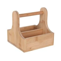 Viejovalle Bambus Condiment Caddy Mit Griff Geschirr