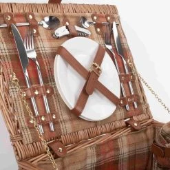 Willow Direct Tartan Picknick Hamper Für 2 Herbstrot 8 Willow Direct Tartan Picknick Hamper Für 2 Herbstrot -Deutschland Küchenwaren Verkäufe WD0005 TartanPicnicHamperfor2AutumnRed 4