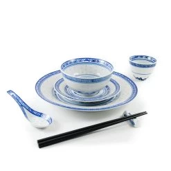 Chinese Tableware Chinesisches Geschirr Geschirr Blau Reismuster Chopstick Rest 5 Chinese Tableware Chinesisches Geschirr Geschirr Blau Reismuster Chopstick Rest -Deutschland Küchenwaren Verkäufe blue rice pattern range 3