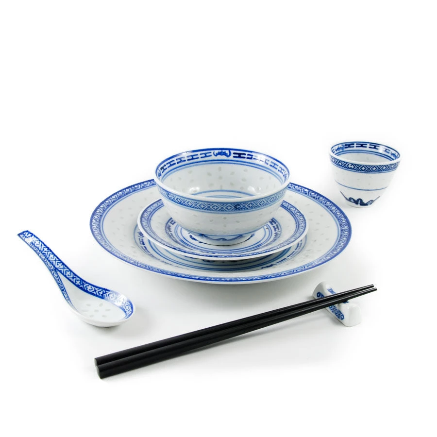 Chinese Tableware Chinesisches Geschirr Geschirr Blau Reismuster Chopstick Rest 3 Chinese Tableware Chinesisches Geschirr Geschirr Blau Reismuster Chopstick Rest – Bild 3