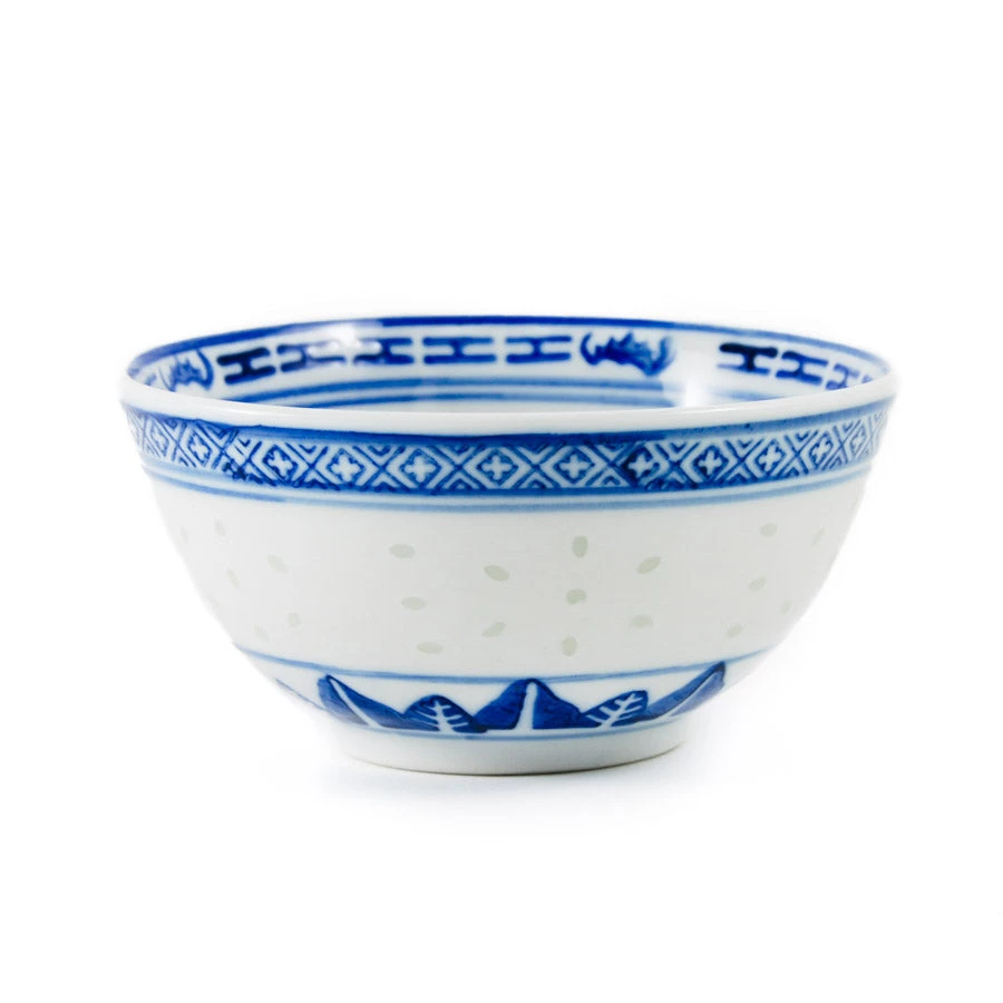 Chinese Tableware Chinesisches Geschirr Blau Reismuster Reisschale 11,5cm Geschirr 1 Chinese Tableware Chinesisches Geschirr Blau Reismuster Reisschale 11,5cm Geschirr