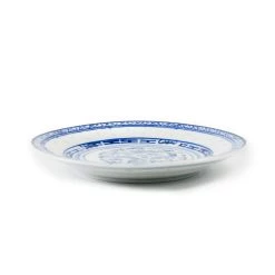 Chinese Tableware Chinesisches Geschirr Geschirr Blau Reismuster Seitenplatte 15cm