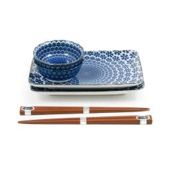 Kiji Stoneware & Ceramics Kiji Steinzeug & Amp; Keramik Blue Star Sushi Servierset Geschirr 6 Kiji Stoneware & Ceramics Kiji Steinzeug & Amp; Keramik Blue Star Sushi Servierset Geschirr -Deutschland Küchenwaren Verkäufe blue star sushi swerving set side