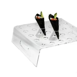 Sous Chef Tableware Sous Chef Geschirr Geschirr Canape Cone Tablett Mit Griffen Für 30 Cones