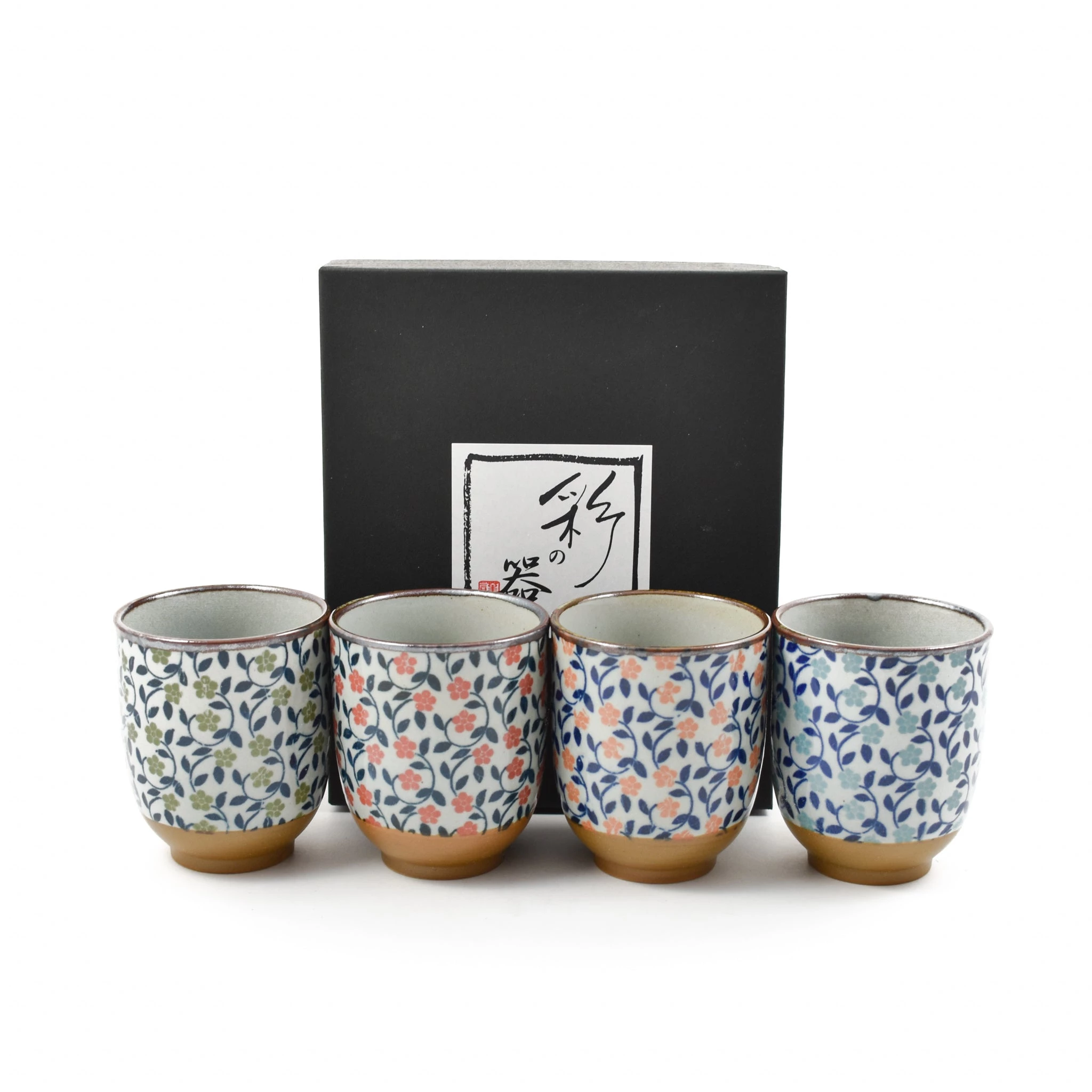 Kiji Stoneware & Ceramics Kiji Steinzeug & Amp; Keramik Bunte Japanische Blume Tee Tasse Set 1 Kiji Stoneware & Ceramics Kiji Steinzeug & Amp; Keramik Bunte Japanische Blume Tee Tasse Set