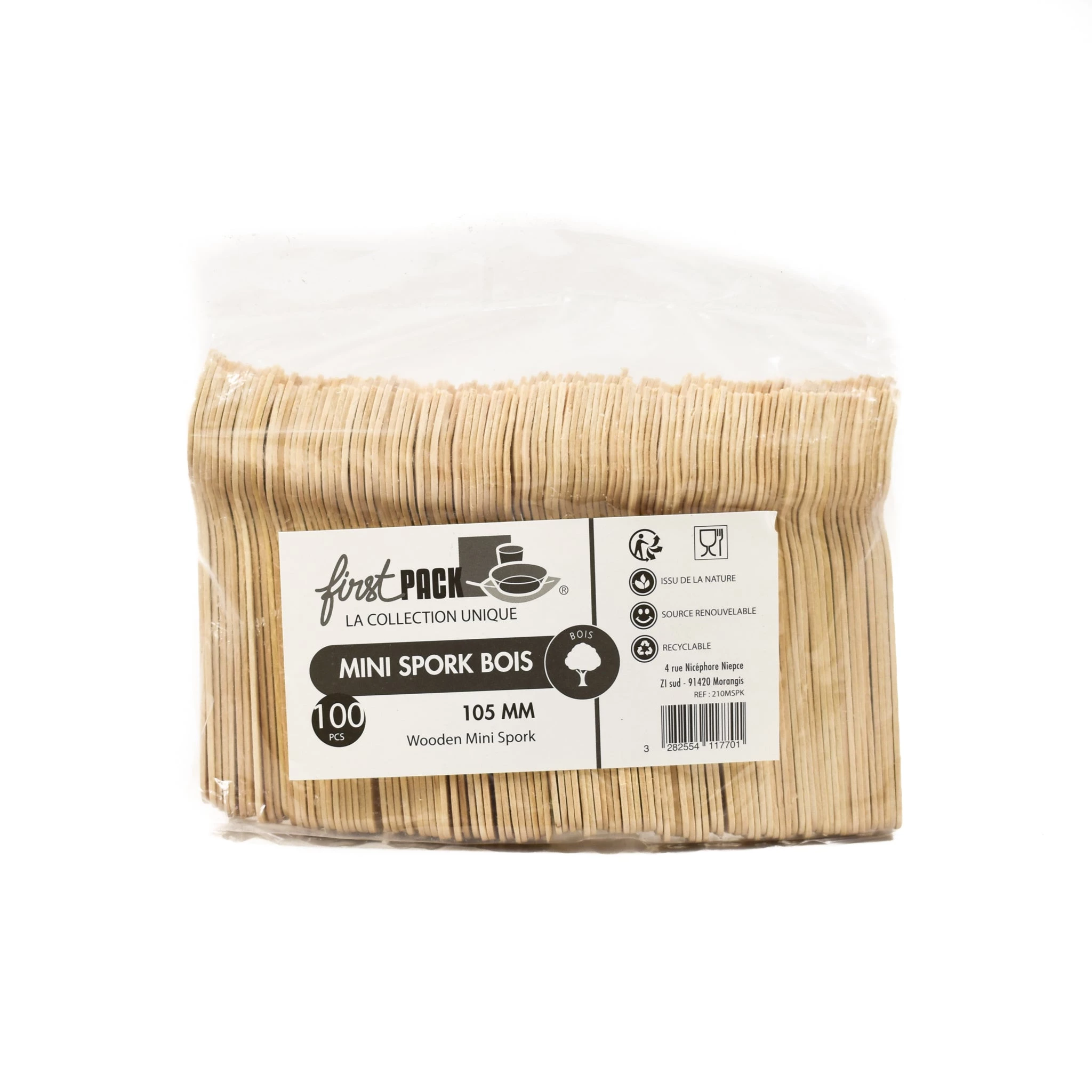 Sous Chef Sous Küchenchef Geschirr Einweg Holzsporken 10,5cm 2 Sous Chef Sous Küchenchef Geschirr Einweg Holzsporken 10,5cm – Bild 2