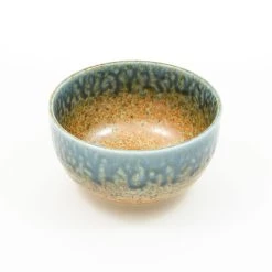 Kiji Stoneware & Ceramics Kiji Steinzeug & Amp; Keramik Chouseki Blau Gold Schale 13cm Dia X 7cm