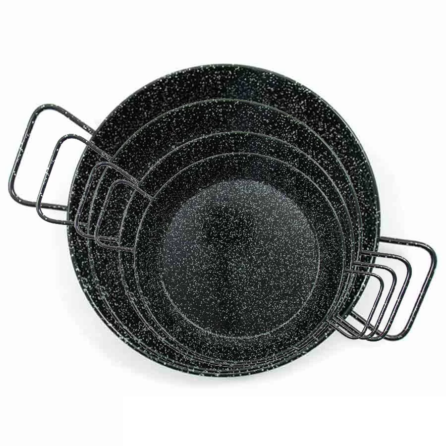 La Ideal Kochgeschirr Emailliert 8 Person Paella Pan 33,5cm 2 La Ideal Kochgeschirr Emailliert 8 Person Paella Pan 33,5cm – Bild 2