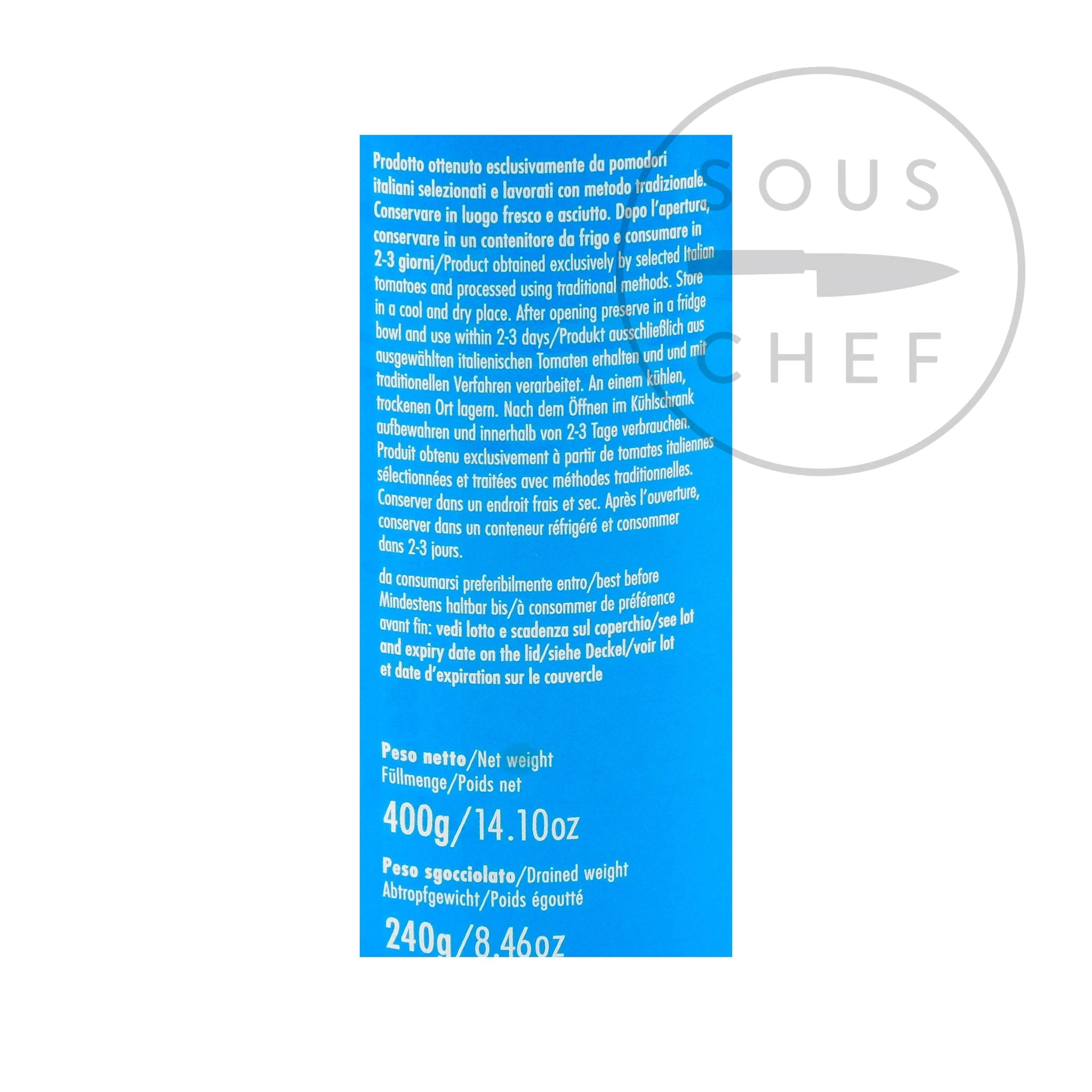 Italianavera Traditionelle Geschälte Tomaten 400g Zutaten 5 Italianavera Traditionelle Geschälte Tomaten 400g Zutaten – Bild 5