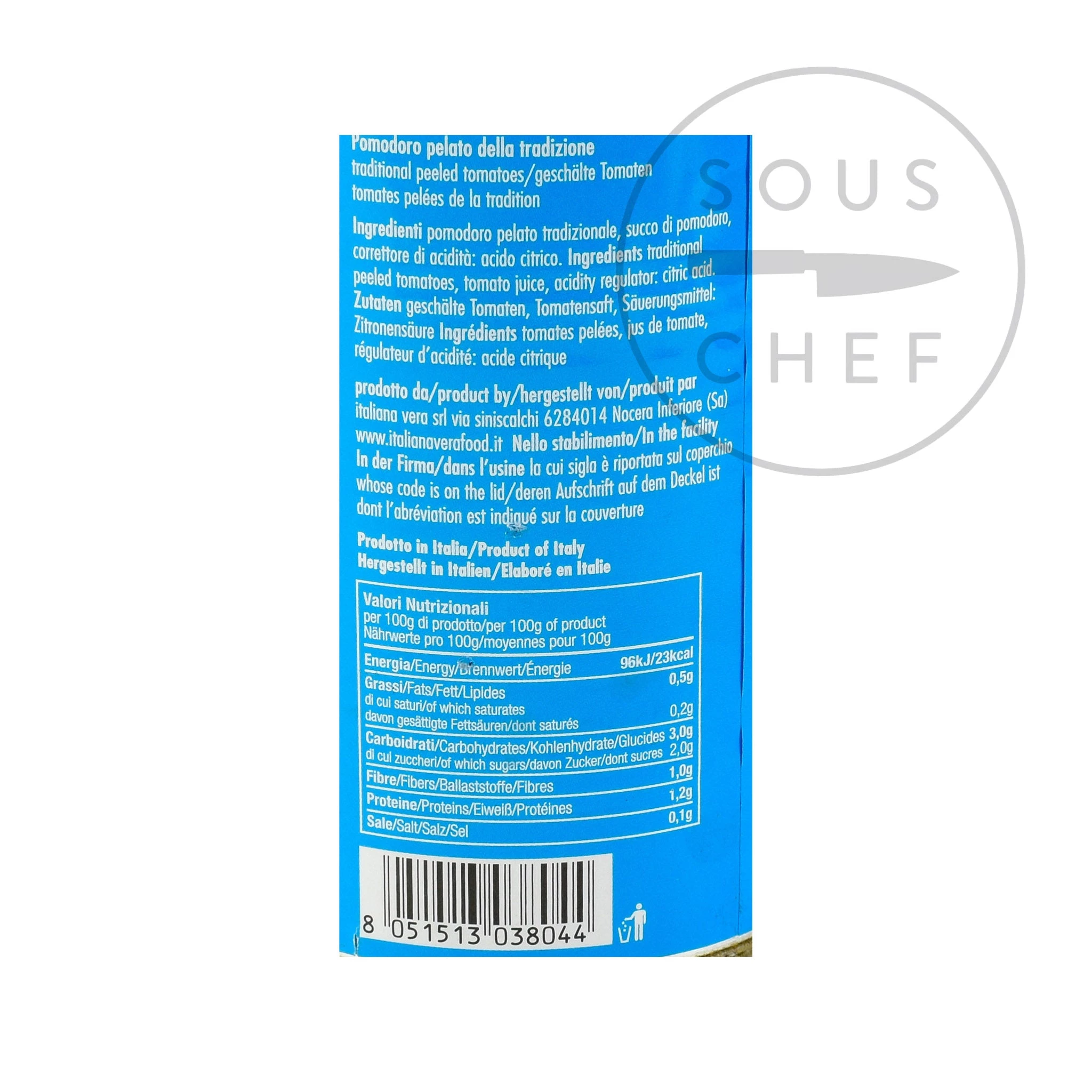 Italianavera Traditionelle Geschälte Tomaten 400g Zutaten 4 Italianavera Traditionelle Geschälte Tomaten 400g Zutaten – Bild 4