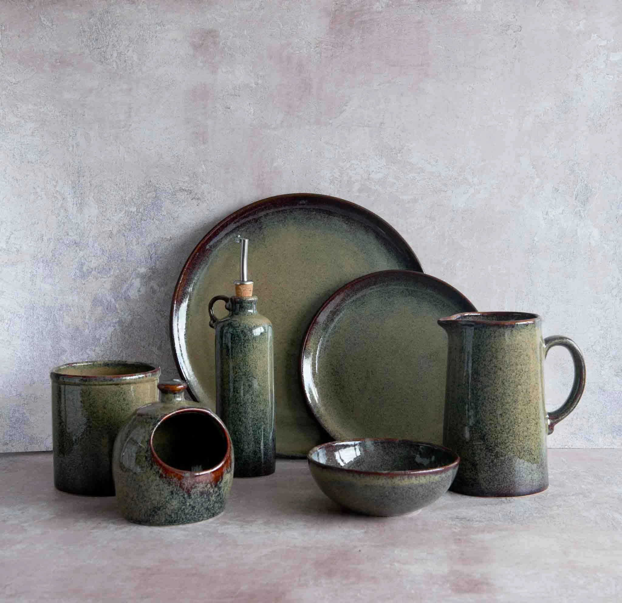 Ceramica Nicola Lagoa Öl & Amp; Essig Gießflasche 3 Ceramica Nicola Lagoa Öl & Amp; Essig Gießflasche – Bild 3