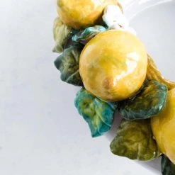 Ceramiche Toscane Handgefertigte Toskanische Zitronenschale 35cm Geschirr 8 Ceramiche Toscane Handgefertigte Toskanische Zitronenschale 35cm Geschirr -Deutschland Küchenwaren Verkäufe lifestyle 0037 TuscanLemonBowl closeup1 NC0002