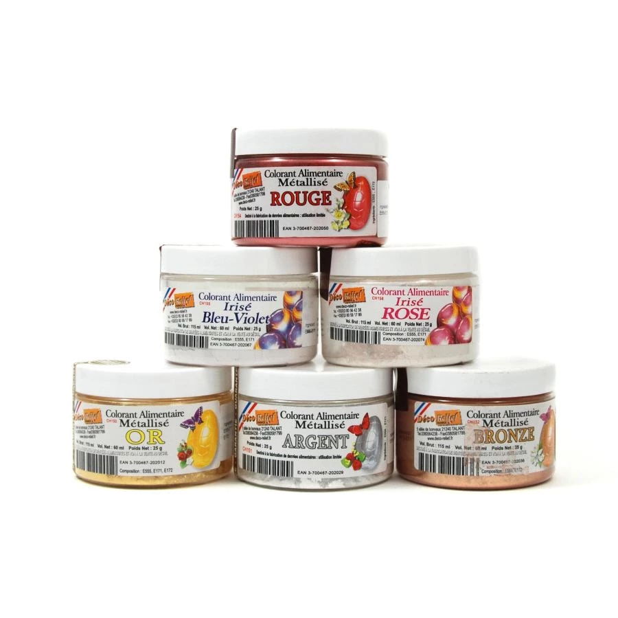 Deco Relief Essbar Metallisch Funkelndes Silber Pulver Lebensmittelfarbe 25g Zutaten 2 Deco Relief Essbar Metallisch Funkelndes Silber Pulver Lebensmittelfarbe 25g Zutaten – Bild 2