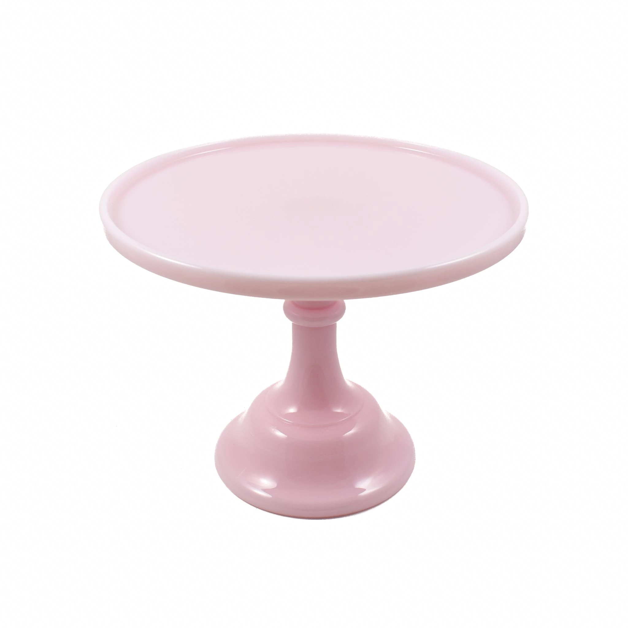 Mosser Glass Professionelle Patisserie Liefert Mooser Glas Pink Milch Glas Kuchen Stand 10" 1 Mosser Glass Professionelle Patisserie Liefert Mooser Glas Pink Milch Glas Kuchen Stand 10"