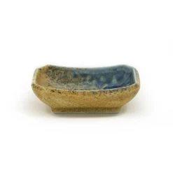 Kiji Stoneware & Ceramics Kiji Steinzeug & Amp; Keramik Chouseki Blau Gold Saucenschale 9cm X 6.5cm X 2.5cm Hoch