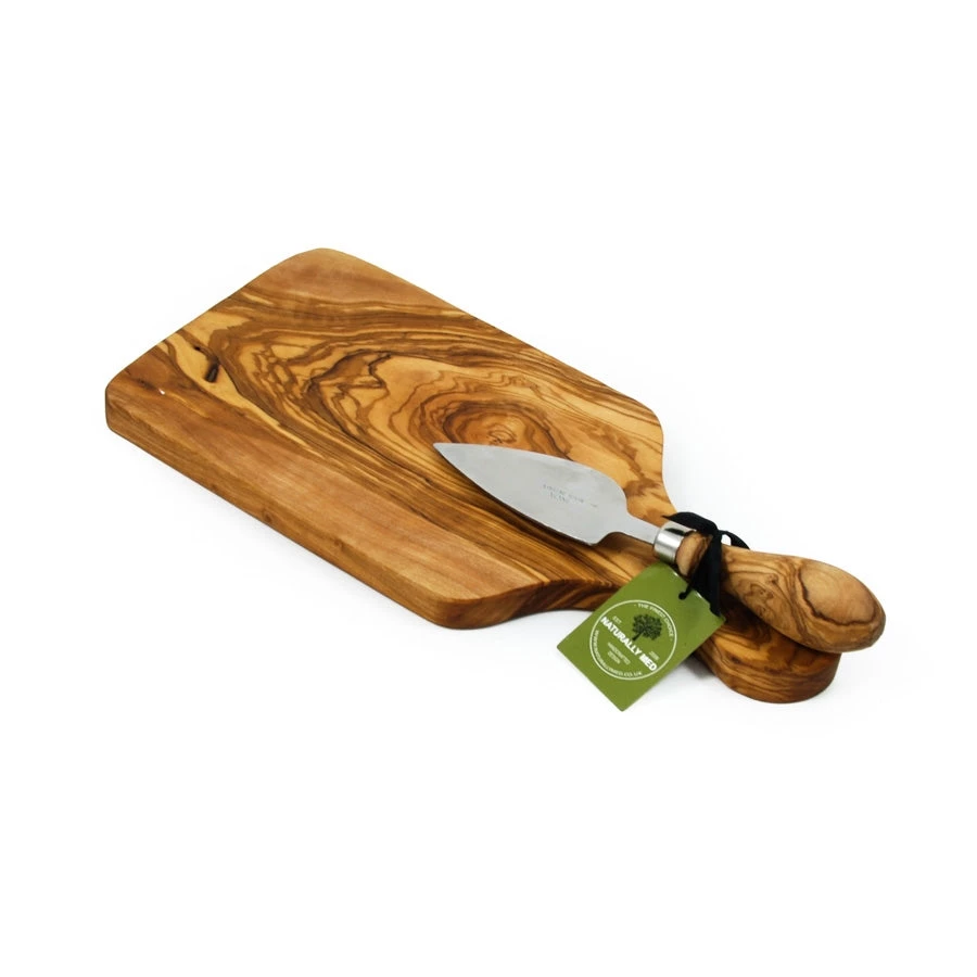 Naturally Med Natürlich Med Geschirr Olive Wood Cheese Board Set 2 Naturally Med Natürlich Med Geschirr Olive Wood Cheese Board Set – Bild 2