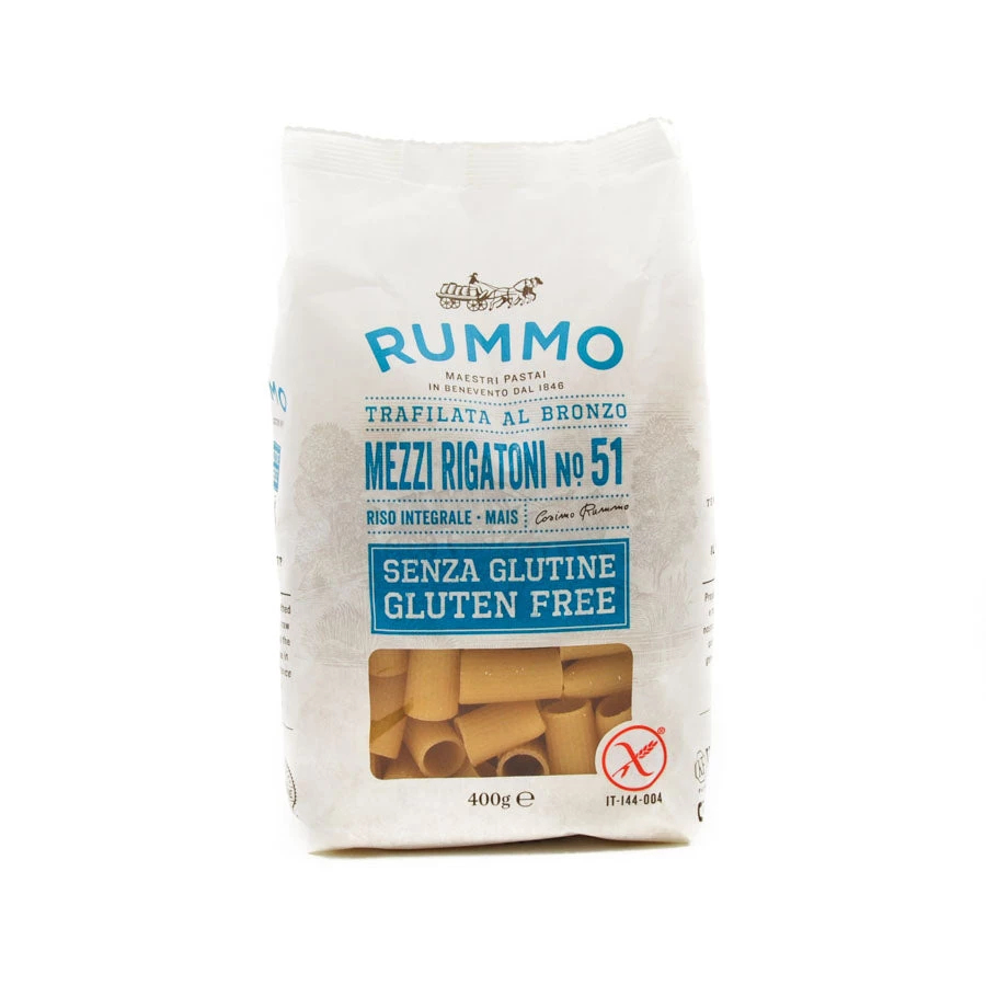 Zutaten Rummo Gluten Free Mezzi Rigatoni 400g 1 Zutaten Rummo Gluten Free Mezzi Rigatoni 400g