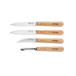 Opinel Essentielle Buche Griff Küchenmesser - Satz Von 4 Kochgeschirr
