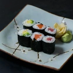 Kiji Stoneware & Ceramics Kiji Steinzeug & Amp; Keramik Sakura Blossom Square Plate -Deutschland Küchenwaren Verkäufe square blossom plate sushi rolls