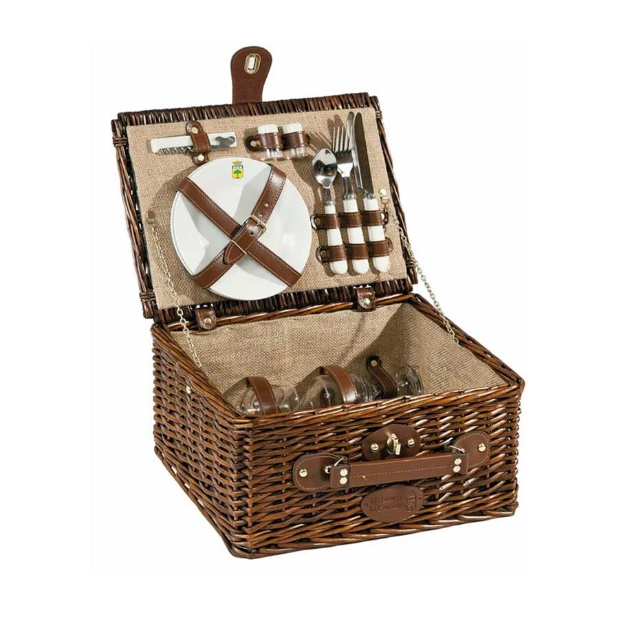 Les Jardins De La Comtesse St Michel Picknick Hamper Für 2 Outdoor-Tischgeschirr 1 Les Jardins De La Comtesse St Michel Picknick Hamper Für 2 Outdoor-Tischgeschirr